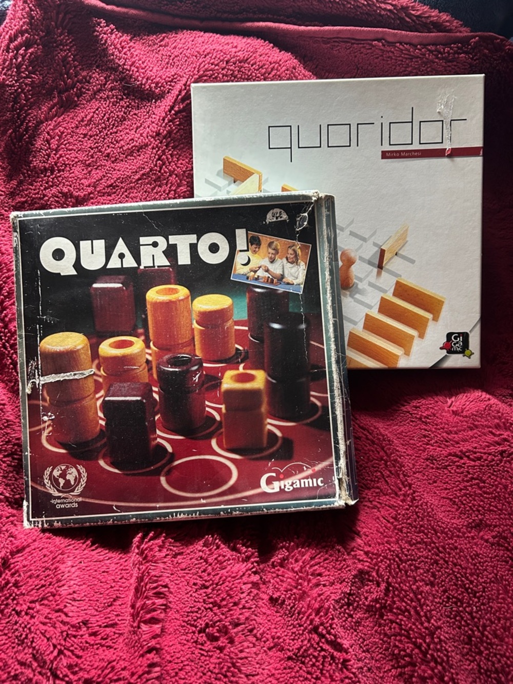A lot of two Gigamic Strategy Board Games Vintage Quarto and Quoridor